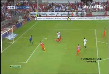 VIDEO clip bàn thắng: Sevilla 1-1 Valencia(vòng 1 La Liga)